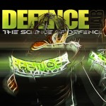 Artistic defence lab logo with fighters